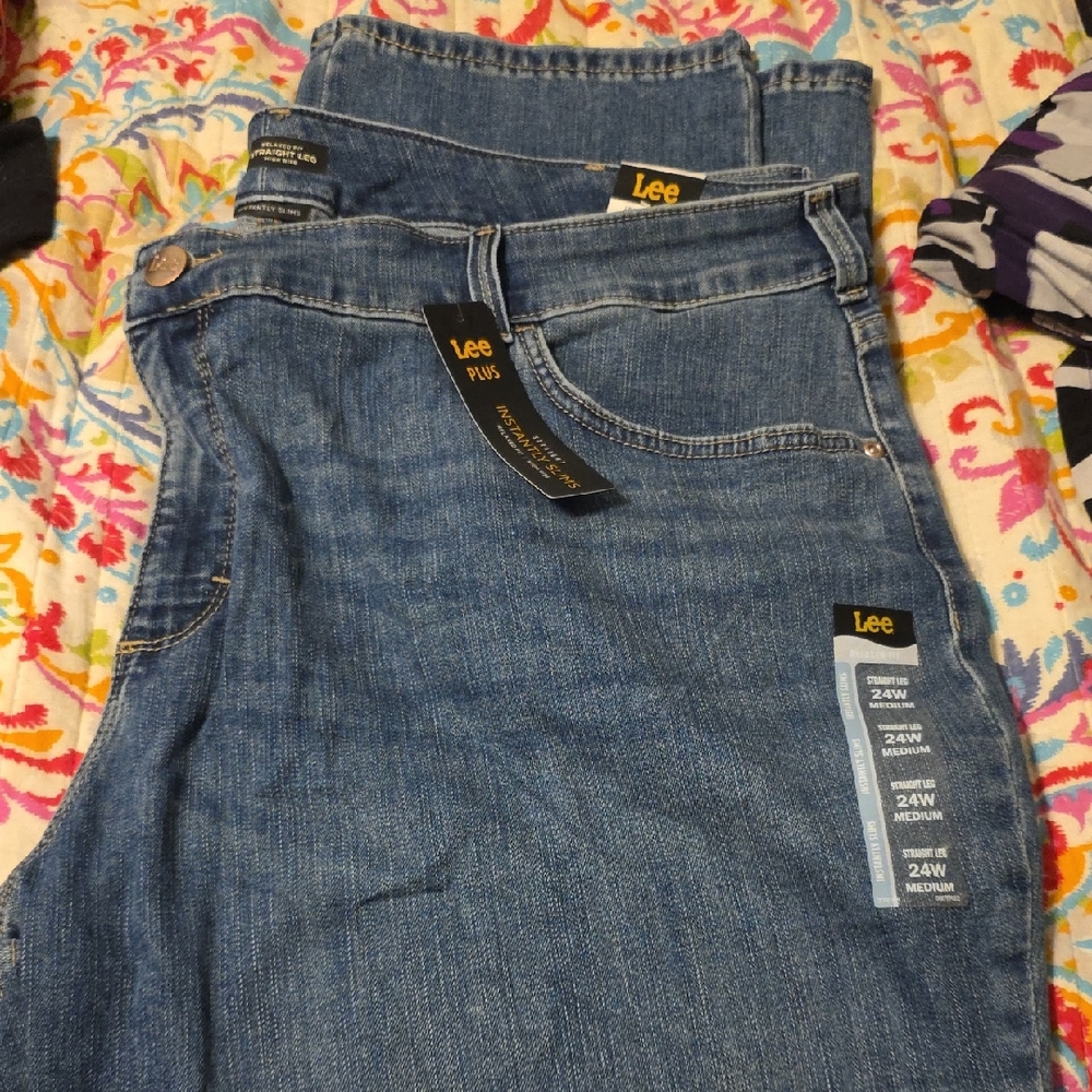 Lee Plus Size Denim Jeans in Classic Blue